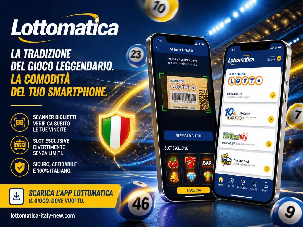 Lottomatica app scanner biglietti slot lotto MillionDay