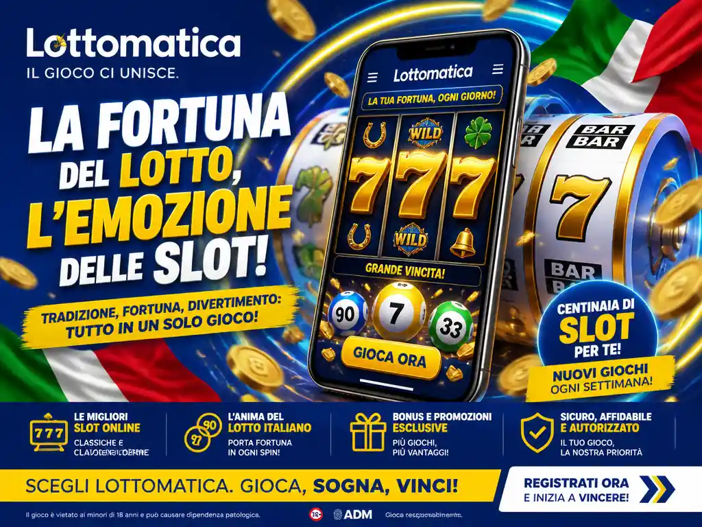 Lottomatica slot fortuna del lotto grandi vincite